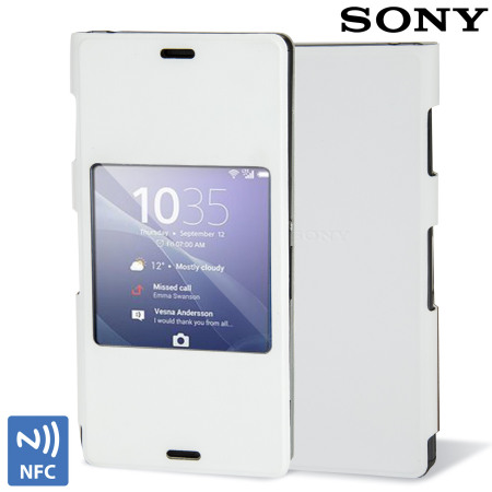 Sony Xperia Z3 Style Cover with Smart Window - White