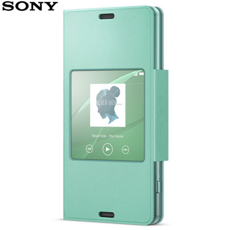 Broer hardop lengte Sony Xperia Z3 Compact Style-Up Smart Window Cover - Aqua Green