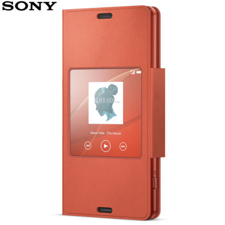 Ass Nodig uit Leed Sony Xperia Z3 Compact Style-Up Smart Window Cover - Sunset Orange