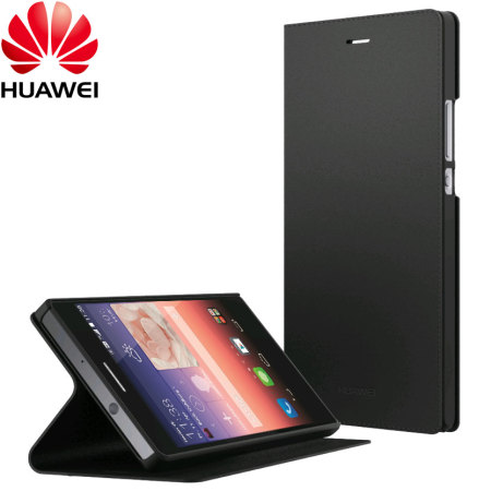 Modernisering Gelijkwaardig Doorbraak Official Huawei Ascend P7 Flip Case - Black