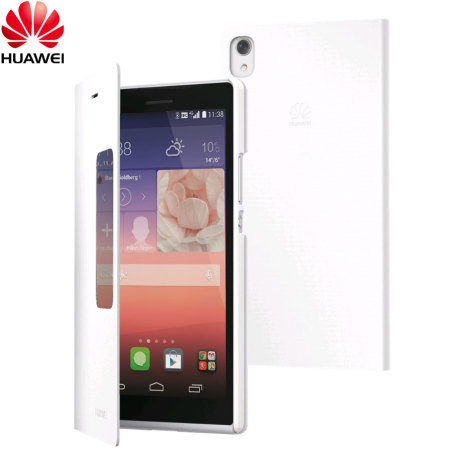 browser bedelaar Moreel onderwijs Official Huawei Ascend P7 View Flip Case - White