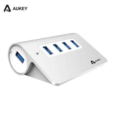 Hub Aukey 4 Ports USB 3.0 Aluminium - Argent