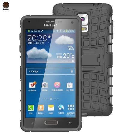 ArmourDillo Hybrid Protective Case voor Samsung Galaxy Note 4 - Zwart