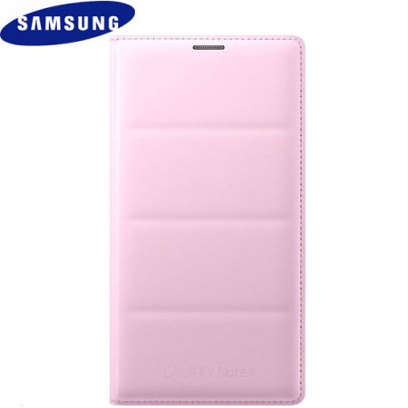 Original Samsung Galaxy Note 4 Flip Wallet Tasche - Pink