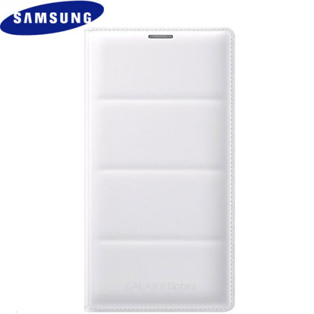 Official Samsung Galaxy Note 4 Flip Wallet Cover - White