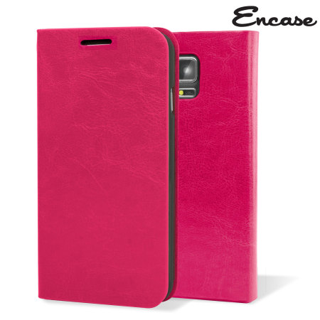 Housse Samsung Galaxy Note 4 Encase Portefeuille Style cuir – Rose