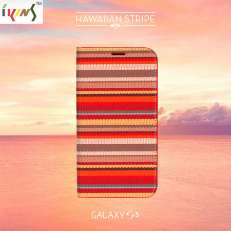 IKINS Fabric Samsung Galaxy S5 Case - Hawaiian Stripe