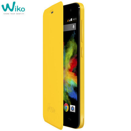 Official Wiko Bloom Folio Case - Yellow