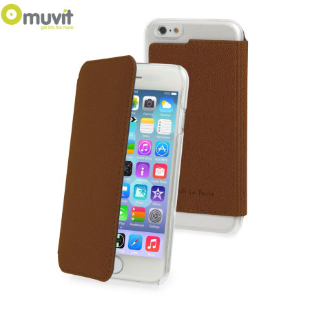 Muvit Made in Paris iPhone 6 Crystal Folio Case - Brown