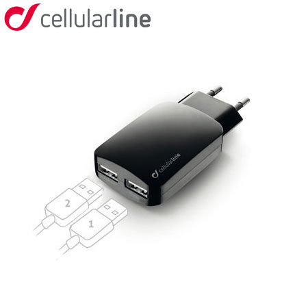 Chargeur secteur Cellular Line Double USB