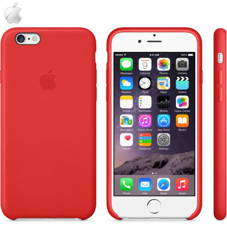 Official Apple iPhone 6 Leather Case - Red