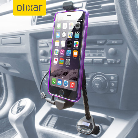 bloem Grit Aziatisch RoadWarrior Houder,Oplader,FM Transmitter iPhone 6 en iPhone 6 Plus