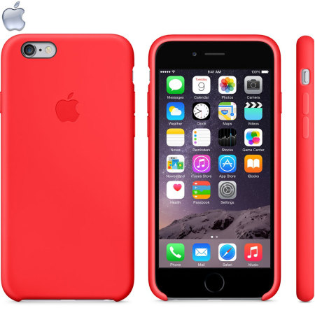 beholder Matematik Skjult Official Apple iPhone 6S / 6 Silicone Case - Red
