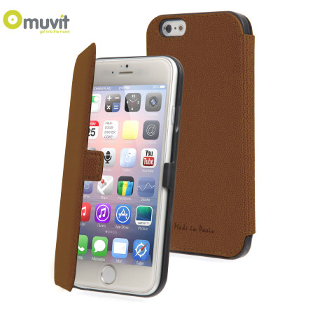 Muvit Made in Paris iPhone 6S / 6 Slim Folio Case - Brown