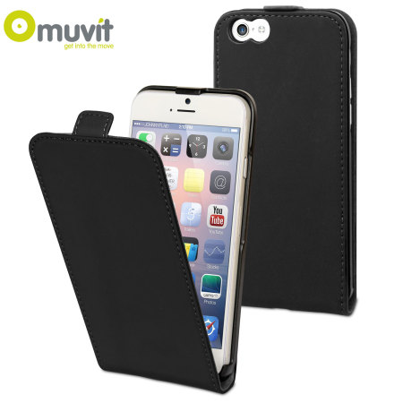 Muvit Slim iPhone 6 Flip Case - Black