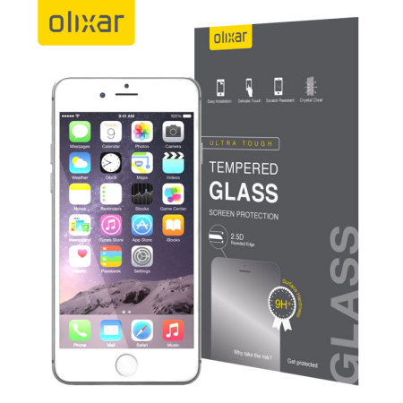 Olixar iPhone 6 Plus Tempered Glasskärmskydd