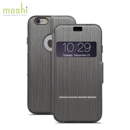 Moshi SenseCover voor iPhone 6S / 6 - Staal Zwart