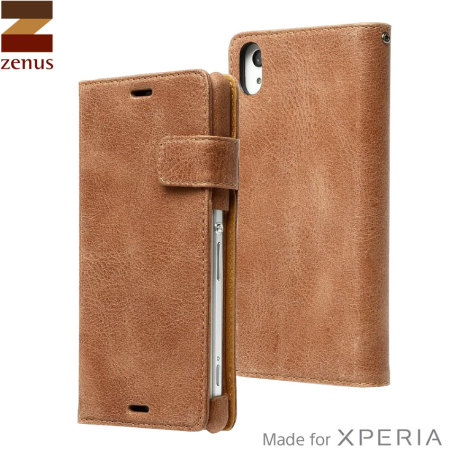 Zenus Vintage Diary Sony Xperia Z3 Case - Dark Brown