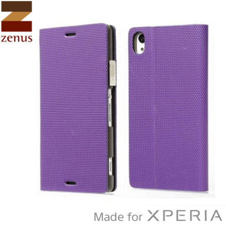 Zenus Metallic Diary Sony Xperia Z3 Case - Violet