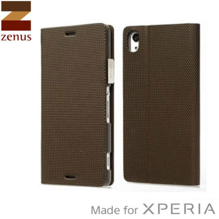Zenus Metallic Diary Sony Xperia Z3 Case - Bronze