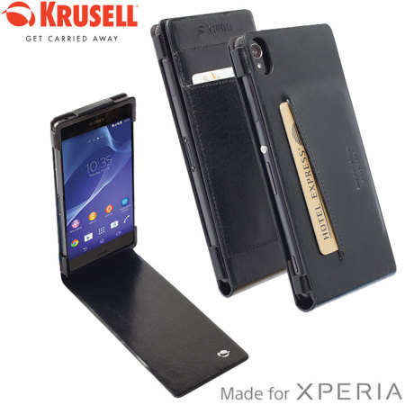 twijfel Karakteriseren Ruwe olie Krusell Kalmar Sony Xperia Z3 Wallet Case - Black
