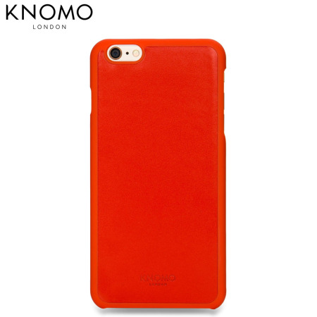 Knomo Leather Snap-on iPhone 6S Plus / 6 Plus Case - Tomato