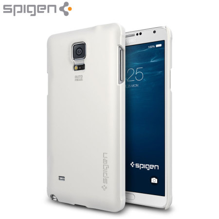 Spigen Thin Fit Samsung Galaxy Note 4 Shell Case - Shimmery White