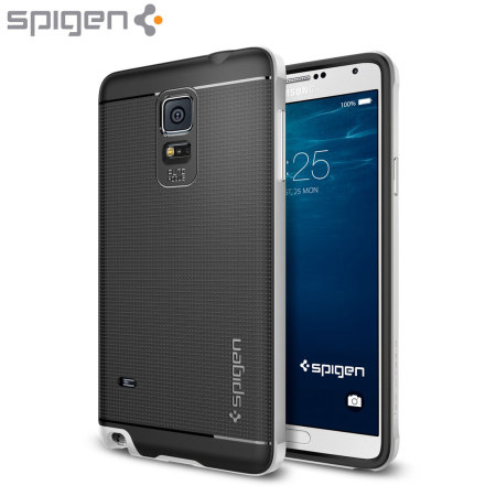 Spigen Neo Hybrid Samsung Galaxy Note 4 Case - Satin Silver
