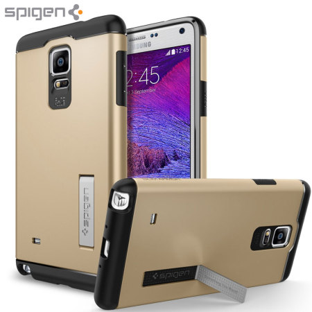 Spigen Slim Armor Case Samsung Galaxy Note 4 Hülle in Champagne Gold