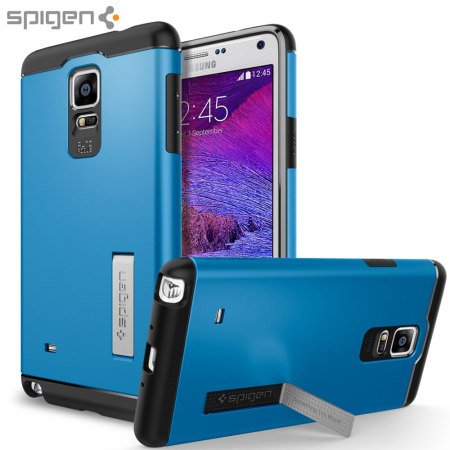 Spigen Slim Armor Case Samsung Galaxy Note 4 Hülle in Electric Blue