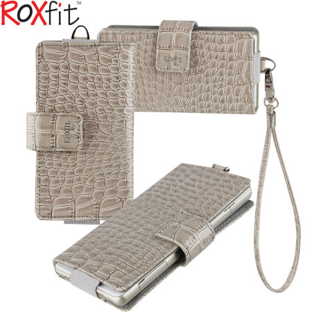 Roxfit Large Sized Universal Phone Fashion Case - Mocha  White