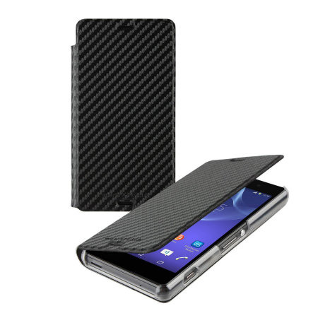 Roxfit Slanke Book Flipcase voor Sony Xperia Z3 - Carbon Zwart