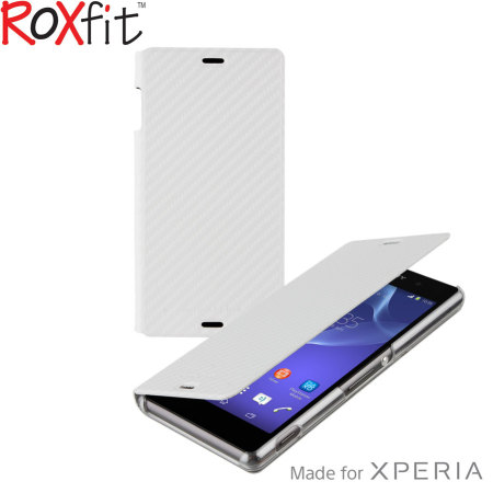 Ervaren persoon verschil Bevestiging Roxfit Slim Book Sony Xperia Z3 Case - Carbon White