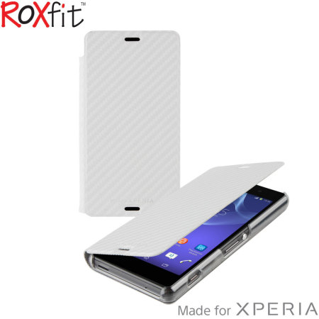 Maak een sneeuwpop Embryo zijde Roxfit Slim Book Sony Xperia Z3 Compact Case - Carbon White