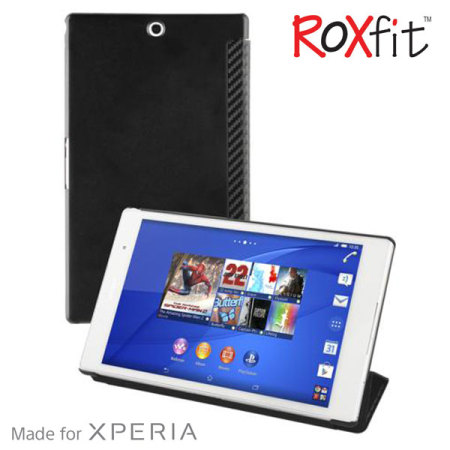 Funda Sony Xperia Z3 Tablet Compact Roxfit Slim Book - Negra Carbono