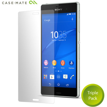 Case-Mate 3 Pack Sony Xperia Z3 Screen Protector