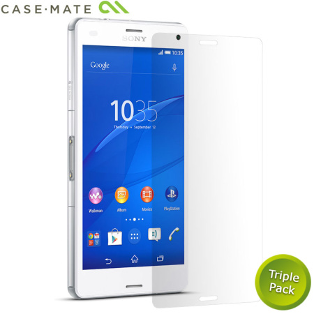 Case-Mate 3 Pack Sony Xperia Z3 Compact Screen Protector