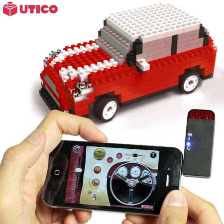 Coche Mini UTICO controlada por App para iOS y Android - Rojo