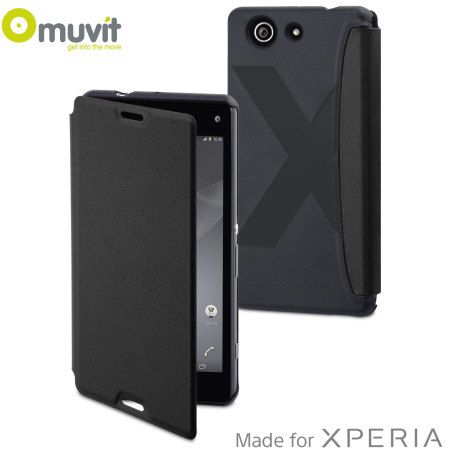 Muvit Easy Folio Leather-Style Sony Xperia Z3 Compact Case - Black