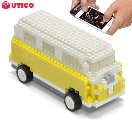Caravana UTICO controlada por App para iOS y Android - Amarilla