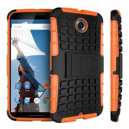 Encase ArmourDillo Hybrid Google Nexus 6 Protective Skal - Orange