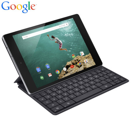 Official Bluetooth Google Nexus 9 Keyboard Folio Case - Black