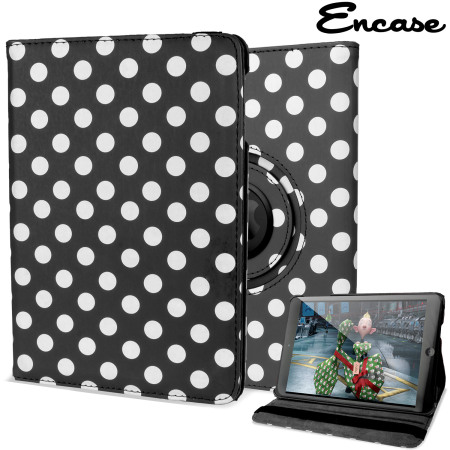Encase Leather-Style  Rotating iPad Mini 3 / 2 / 1 Fodral - Svart
