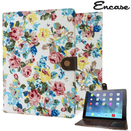 Encase Vintage Flower iPad Air 2 Case - White