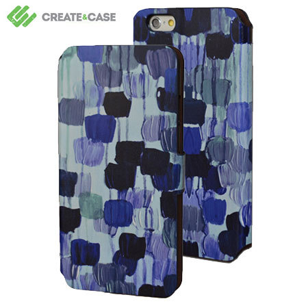 Create and Case iPhone 6 Stand Case - Dotty In Blue