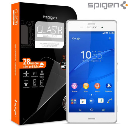 Spigen GLAS.tR SLIM Sony Xperia Z3 Tempered Glass Screen Protector