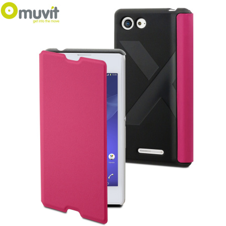 Mentaliteit waarheid partij Muvit Easy Folio Sony Xperia E3 Leather-Style Case - Pink