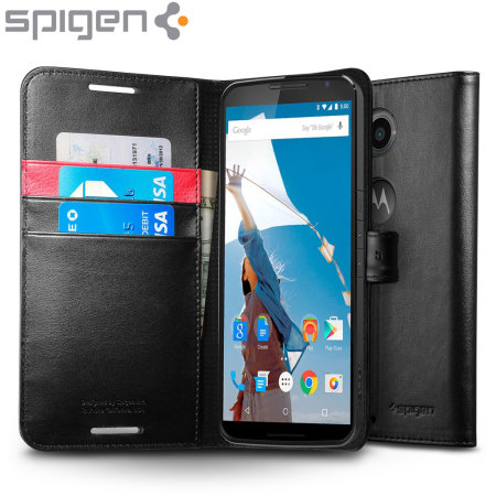 Housse Nexus 6 Spigen Portefeuille Slim – Noire