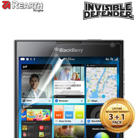Rearth Invisible Defender BlackBerry Passport Displayschutz - 4er Pack