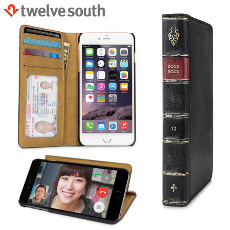 Twelve South BookBook iPhone 6S / 6 Leren Wallet Case - Zwart